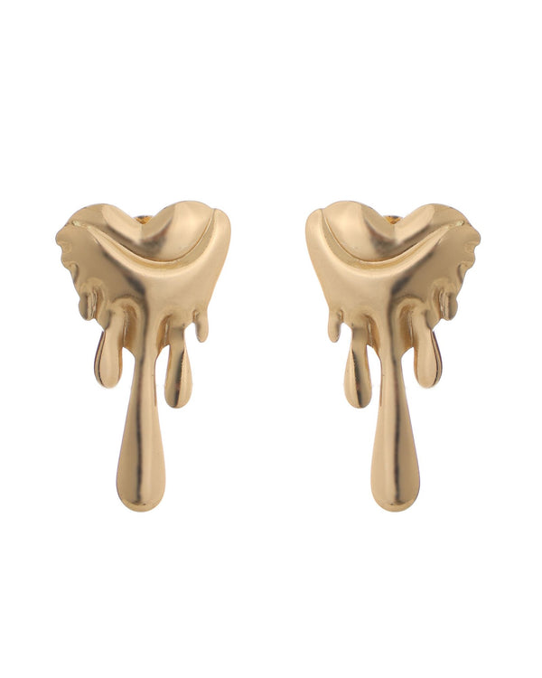 Drip Heart Statement Earrings