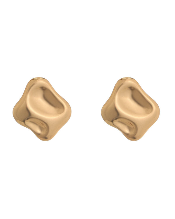 Organic Pebble Stud Earrings