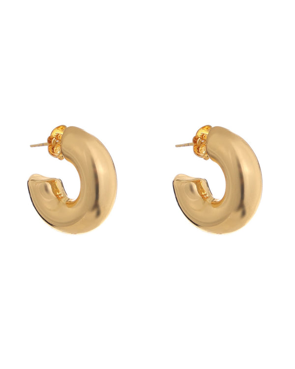 Chunky Dome Hoop Earrings
