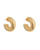 Chunky Dome Hoop Earrings