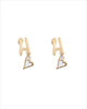 Heart Charm Hoop Earrings