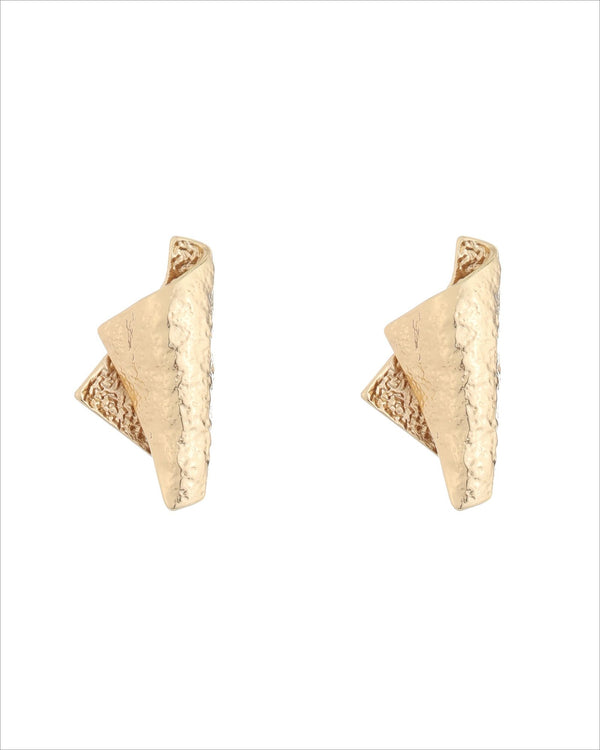 Textured Sculptural Stud Earrings