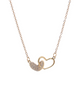 Double Heart Pendant Necklace