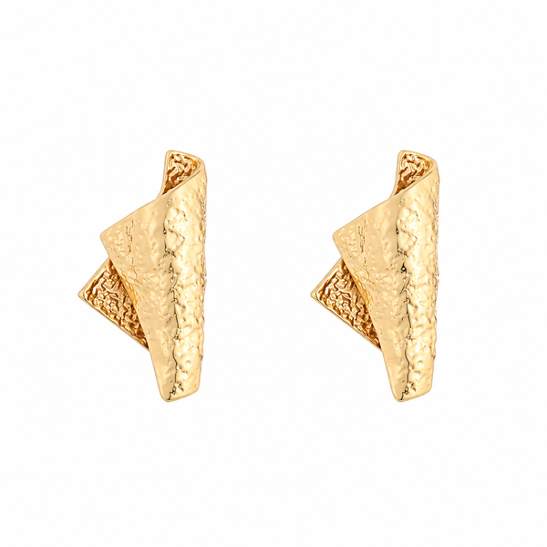 Textured Sculptural Stud Earrings