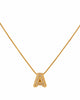 Small Initial A Necklace for Women