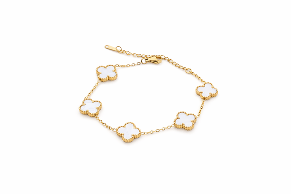 Mother-of-Pearl Clover Bracelet