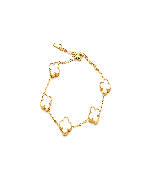 Mother-of-Pearl Clover Bracelet