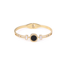 Black Enamel & Mother-of-Pearl Accents Bracelet
