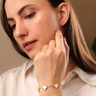 Mother-of-Pearl Clover Bracelet