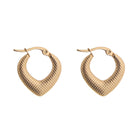 Heart Shaped Hoop Earrings