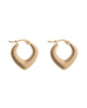 Heart Shaped Hoop Earrings