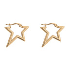 Star Hoop Earrings