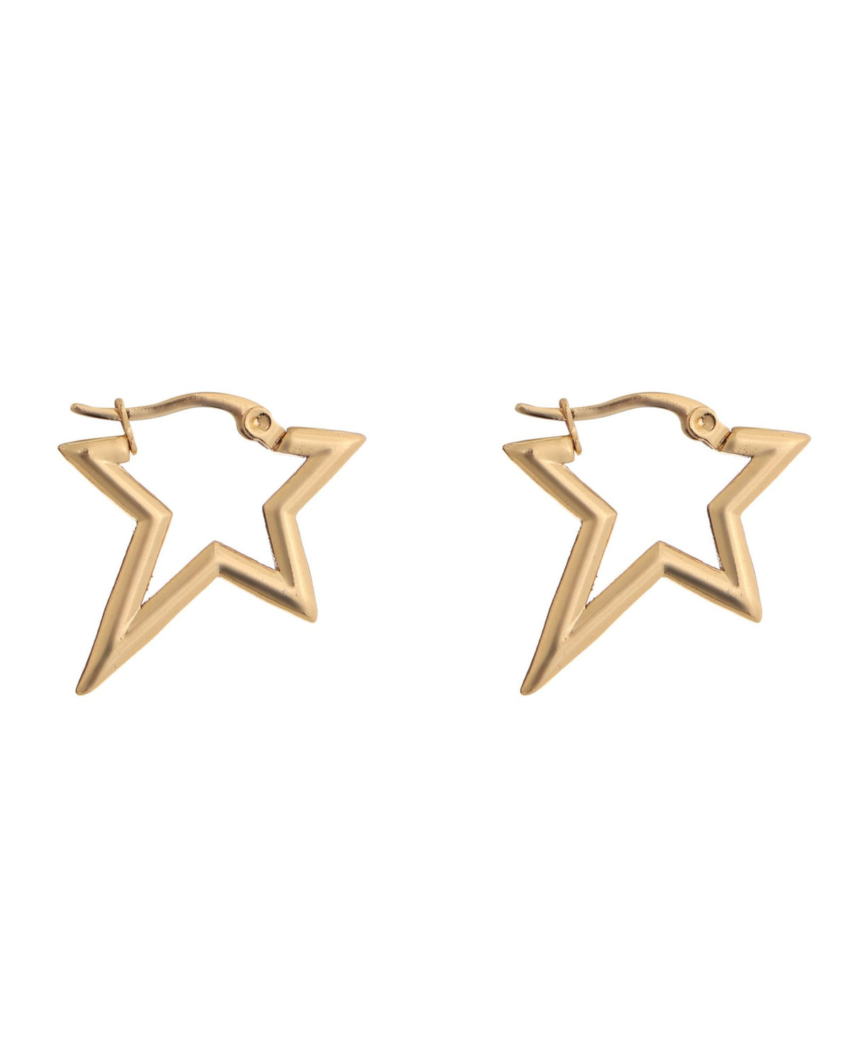 Star Hoop Earrings