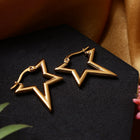 Star Hoop Earrings