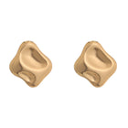 Organic Pebble Stud Earrings