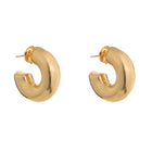 Chunky Dome Hoop Earrings