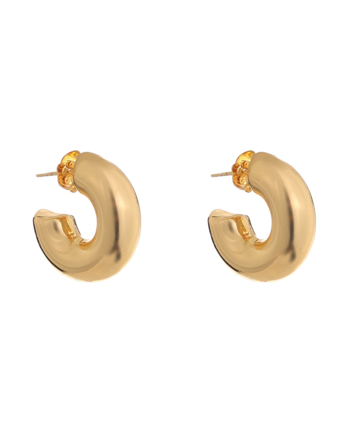 Chunky Dome Hoop Earrings