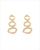 Organic Oval Drop Earrings