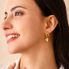 Heart Charm Hoop Earrings