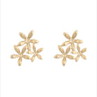 Floral Cluster Stud Earrings