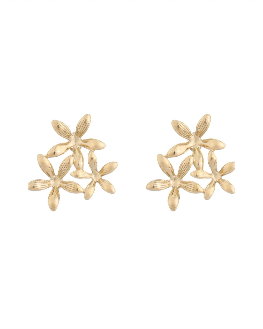 Floral Cluster Stud Earrings
