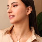 Single-Stone Crystal Pendant Necklace