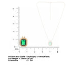 Emerald Green Crystal Pendant Necklace