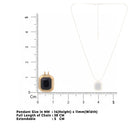 Black Crystal Pendant Necklace