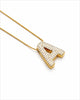 Letter A Zircon Necklace