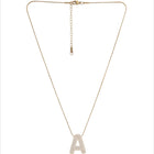 Letter A Zircon Necklace