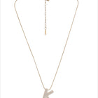 Letter K Zircon Necklace