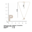 Letter P Zircon Necklace