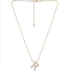 Letter R Zircon Necklace
