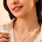 Letter P Zircon Necklace
