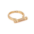 Crystals Micro-Set Adjustable Ring