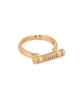 Crystals Micro-Set Adjustable Ring