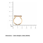 Crystals Micro-Set Adjustable Ring