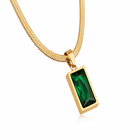 Emerald Green Pendant Necklace