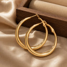 Premium Classic Gold Hoop Earrings