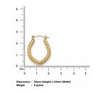 Twisted Hoop Earrings for Women