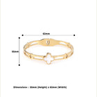 Mother-Of-Pearl Clover Cutwork Bracelet