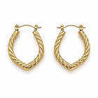 Twisted Hoop Earrings for Women