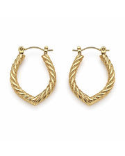 Twisted Hoop Earrings for Women