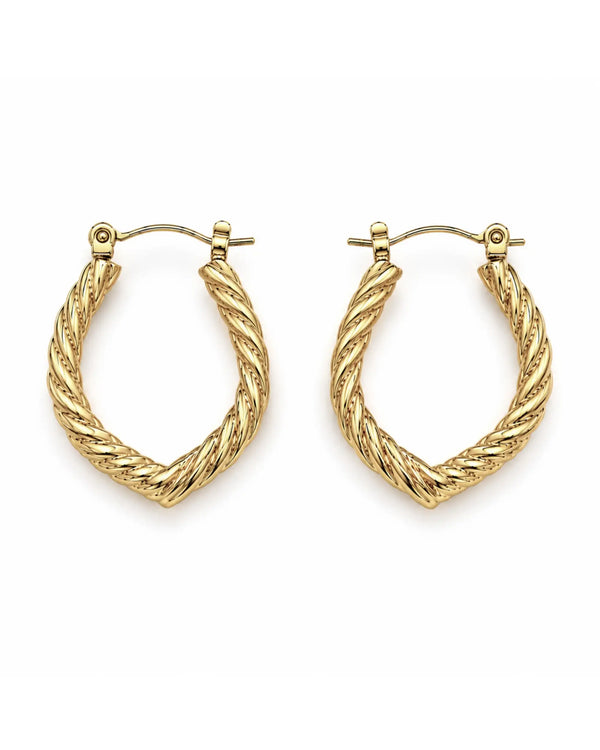 Twisted Hoop Earrings for Women