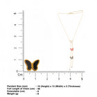 Butterfly Slider Necklace for Women