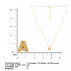 Small Initial A Necklace for Women