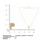 Small Initial P Necklace for Women