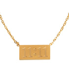 11:11 Engraved Pendant Necklace for Women