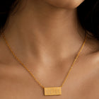 11:11 Engraved Pendant Necklace for Women