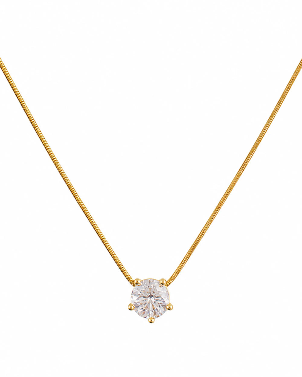Solitaire Crystal Necklace for Women